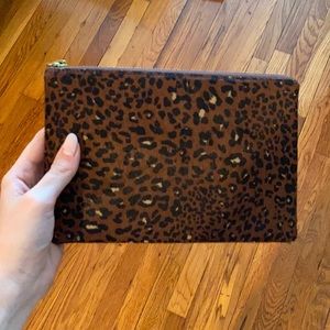 Madewell Leopard Clutch NWT